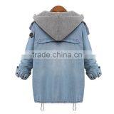 Women Two Piece Coat Hood Parka Overcoat Jacket Outwear thumbnail-2