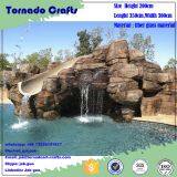 Customized Swimming Pool Decorative Slide Landscape Outdoor Artificial Waterfall Fountain thumbnail-4