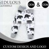100% Cotton Fleece or Loop Knit Baby Boy Pants With Custom Designs thumbnail-2