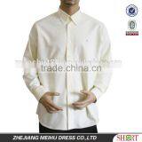 New Men's Light Yellow Oxford Button-down Collar Dress Shirt With Long Sleeve thumbnail-1