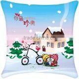 Multicolor House Pattern Square Throw Pillow Cotton Needlework Sets 3D Stitch Kit thumbnail-1
