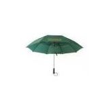 2 Folded Windproof Golf Umbrella With 54 Inch Arc Green Customized