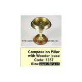 Piller Compass on Wooden Base thumbnail-1