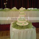 100%polyester Table Skirt Banquet Table Skirting for Wedding