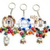Ecological Keychains With Dreamcatcher and Seeds thumbnail-2