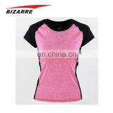 Women Short Sleeve Plain Fitted t Shirts Dry Fit thumbnail-1