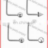 316L Stainless Steel Custom Lip Rings Curved Piercing Jewelry