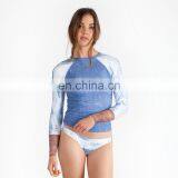 Blue Print Wrist Protect Long Sleeve Rashguard For Women thumbnail-1