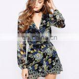 Band Of Gypsies Playsuit In Floral Print thumbnail-2