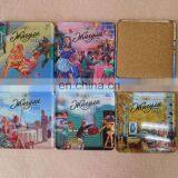 Wholesale Square Metal Tin Cup Coaster With Cork Back thumbnail-4