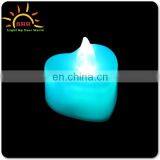 Led Flashing Wedding Favor Romantic Safety Heart Shape Plastic Candle