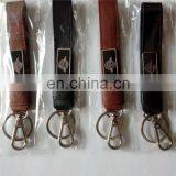 Custom Genuine Leather Keychain With Enamel thumbnail-2