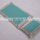 100% Natural Organic Cotton and Linen Material Acupuncture Spike Mat and Pillow Set With Flower of Life Spike thumbnail-1