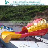 Children Small Water Rides Fiberglass Trumpet Water Slides for Water Park thumbnail-4