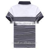 OEM 2015 Hot Sale High Quality Stripe Print Polo Shirt for Men thumbnail-2