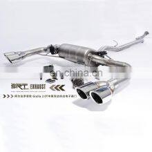 Car Exhaust for Alfa Romeo Giulia Stainless Steel Pipes Catback With Quad Double Tip thumbnail-3