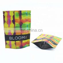 Promotional Event Snack Plastic Slider Recyclable Frosted Matte Packaging Food Ziplock Bags Stand Up Pouches