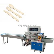 Full Automatic Disposable Plastic Cutlery Set and Napkin Packing Machine For Wooden Knife Fork Packaging Machine