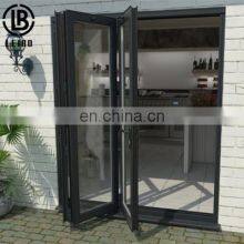 Professional Technology High Quality Aluminium Folding Door With Tempered Glasses