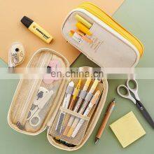 Amazon High Large Capacity Multifunction Cute Custom Canvas Kids Pen Holder Pencil Case thumbnail-2