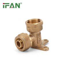 IFAN Manufacturer OEM PEX Brass Compression Fittings Seated Elbow