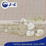 Flat 2 Holes White Color Trocas Shell Button thumbnail-2