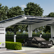 Solar Carport With EV Charging Station - Customizable PV Car Park Structure, Factory Price, Hot Sale for Commercial/Residential Use thumbnail-5