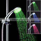 Rainfall Fashionable and Newly Designed ABS 3 Colors LED Movable Hand-Held Shower Head thumbnail-1