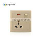 Champaign Gold Color 1 Gang 15A Wall Socket Switch Supplier's Choice thumbnail-6