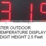 Digital TIME & TEMPERATURE DISPLAY Clock Large Size thumbnail-1