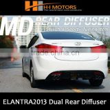 Hyundai ELANTRA dual rear diffuser