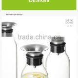 "SAMADOYO" Clear Glass Jug/ Kettle/ Bottle With Stopper thumbnail-2