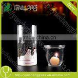 for Wedding Favor Gifts Double Heart Holder Glass Christmas Candle Holder thumbnail-3