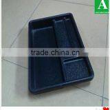 Qualified Black Color ps Chrome Plastic Thick Compartments Tray thumbnail-1