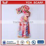 Custom Design Printed Korean Silk Scarf thumbnail-4