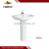 Ceramic Pedestal Wash Basin with Factory Price