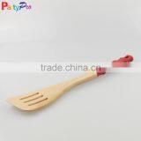 2016 Hot Sale Bamboo Kitchen Utensils With Silicone Handles thumbnail-2