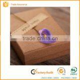 Kraft Brown Square Cardboard Jewelry Boxes