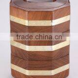 Octagonal Style Food Container With Stainless Steel Liner