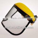 2016 Protective Anti -solid Headgear With Wire Mesh Face Shield Plastic Half Helmet With Face Visor PC Face Visor