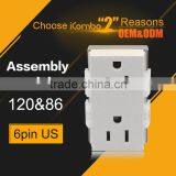 6 Pin Function Modular for us Socket