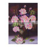 5D Diy Diamond Painting Cross Stitch Rose Flower Diamond Embroidery Resin Round Diamond Crafts Wall Sticker Blue Rose Home Decor thumbnail-4