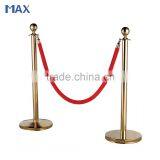 Titanium Coated Red Carpet Rope Queue Pole