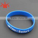 Fashionable Charm Bracelet/blue uv Silicone Bracelets With Business Logo thumbnail-2
