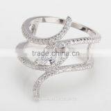 Wholesale Micro Pave CZ Ring 925 Sterling Silver Ring Designs for Girl thumbnail-3