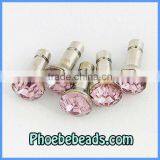 Wholesale Rhinestone Crystal Diamond 3.5mm Headphone Earphone Jack Dustproof Plug Dust Stopper For Iphone Cellphone MDP-A03
