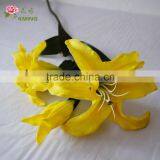 Artificial Foam Flower Lily Tree Made From Artificial Flower Mold Three Heads thumbnail-2