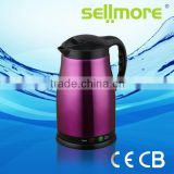 Deluxe design stainless steel electric kettle (CE.CB.RoHs)