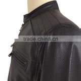 Cheap bulk men PU jackets leather coat