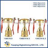 Metal Gold Base Three Sizes Students Matches Awards 136ABC Small Trophies Gold Trophy Cup thumbnail-2